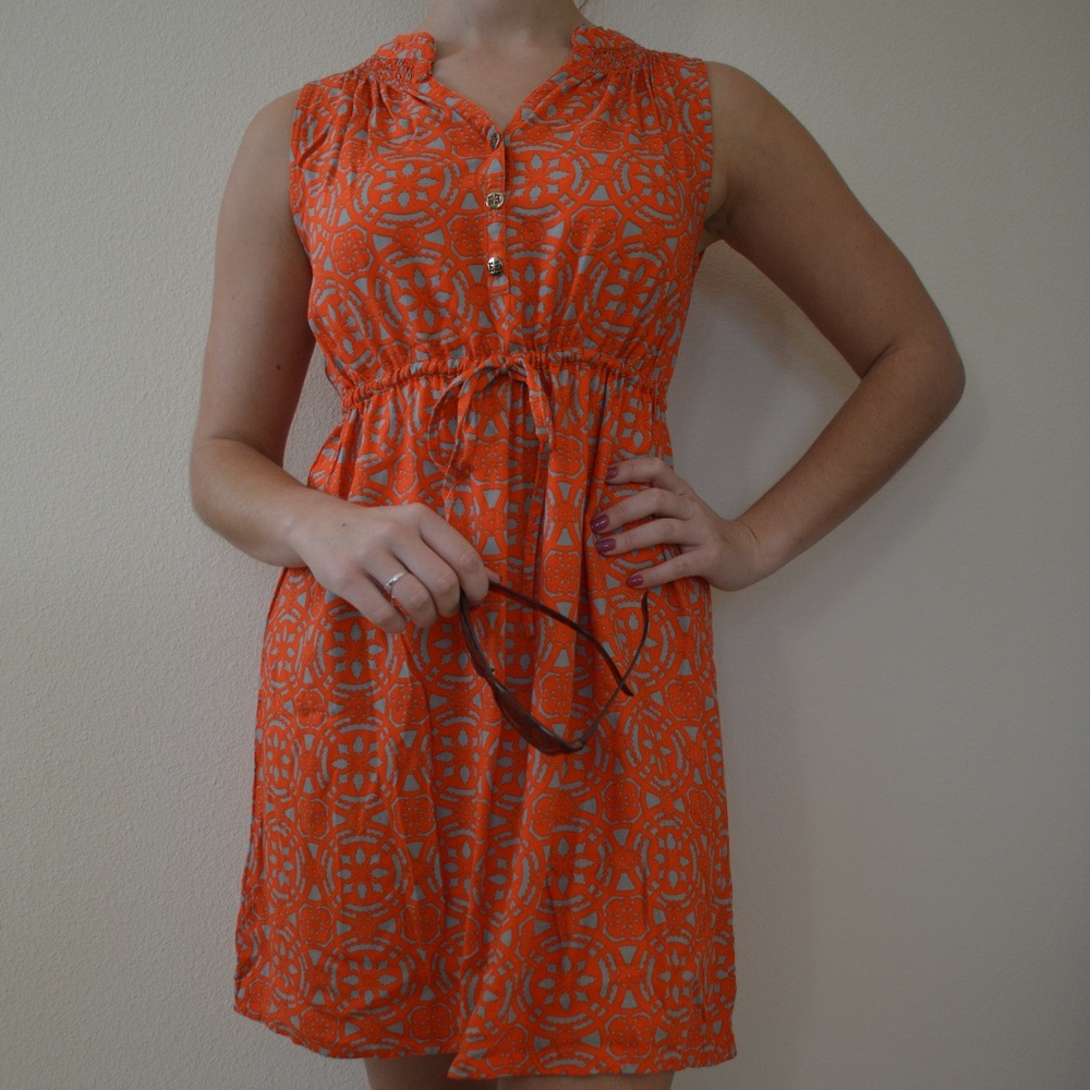 Tie-front Dress